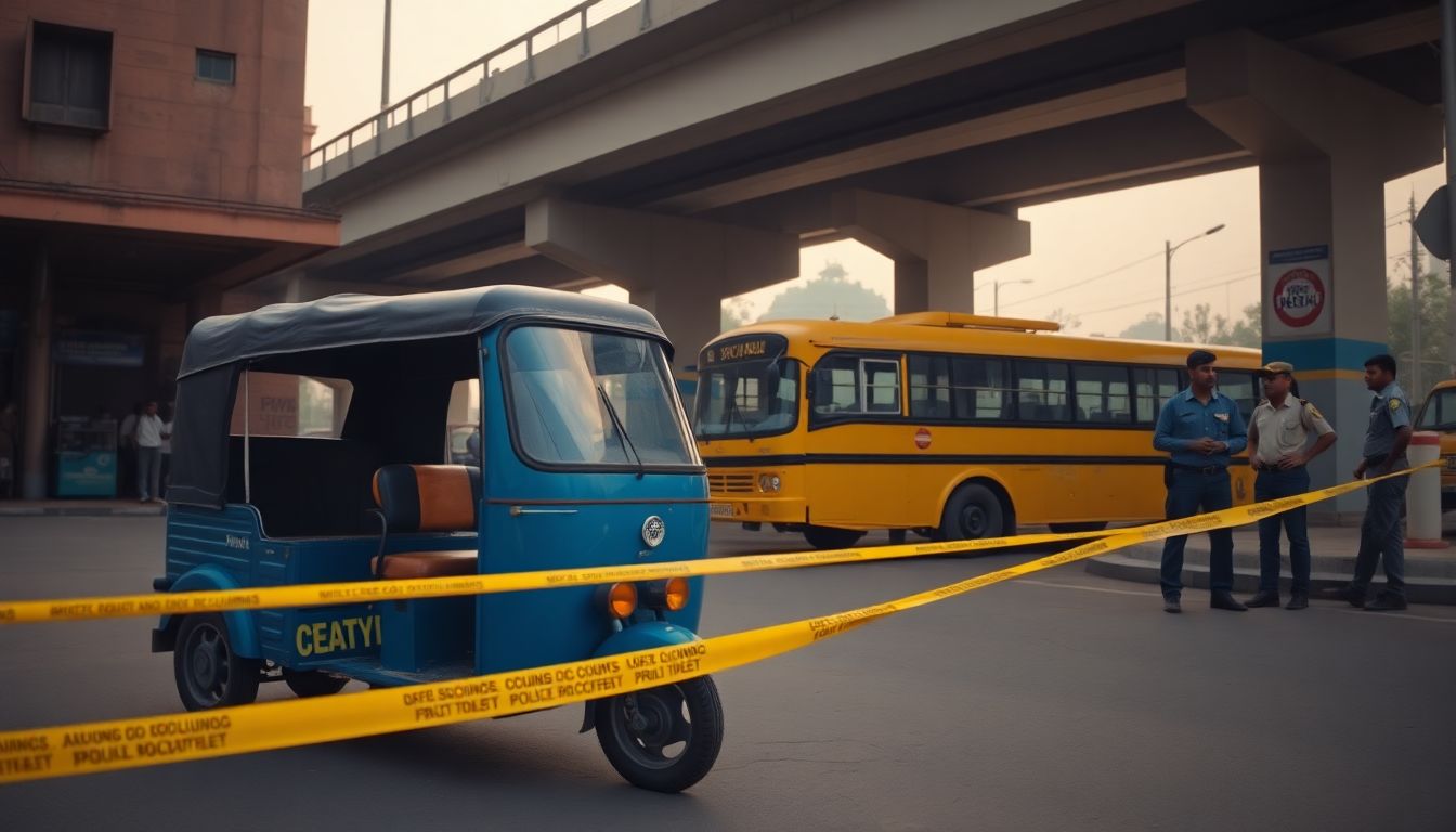 School Bus Hits E-Rickshaw Near Majlis Park Metro Station, Killing 12-Year-Old Girl