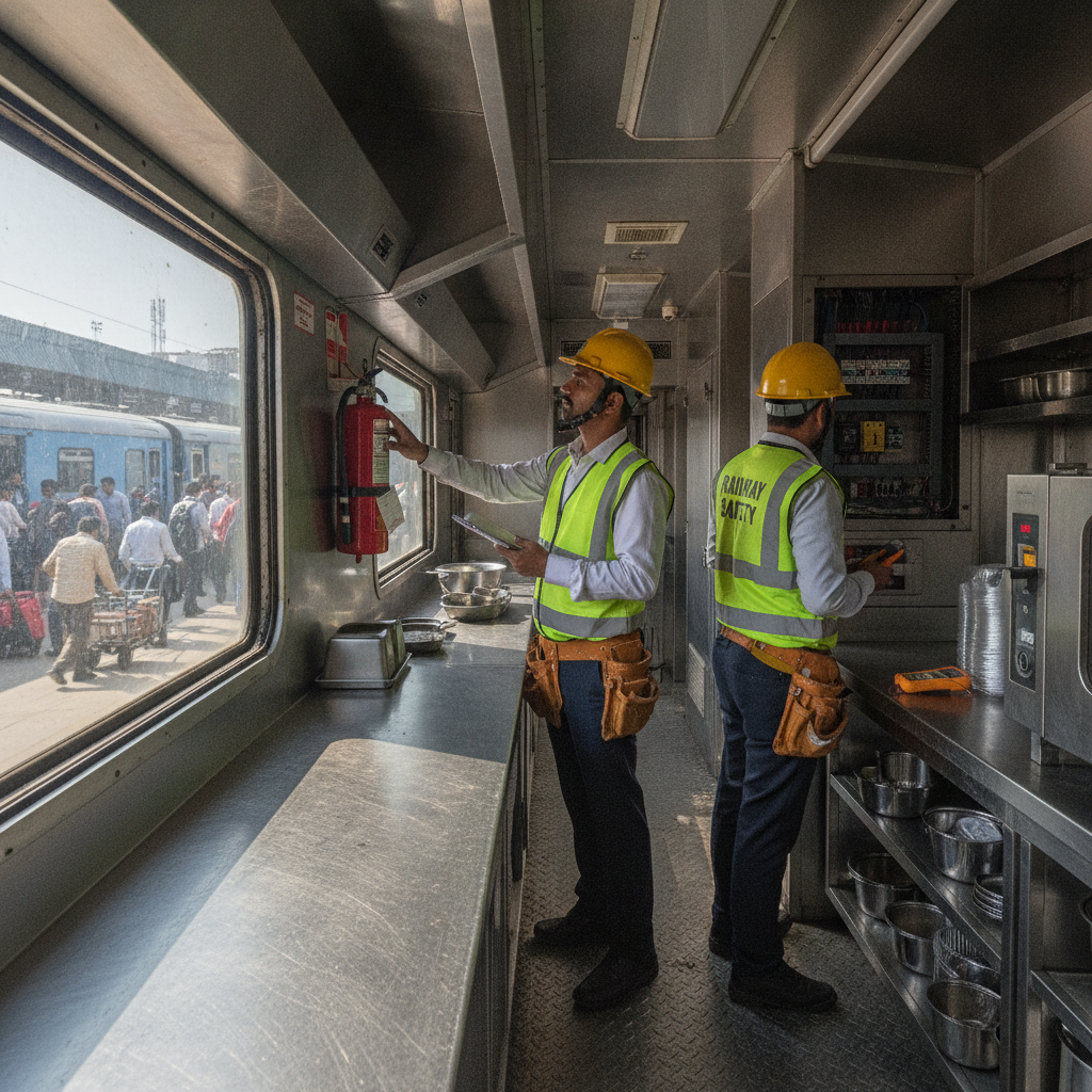 Delhi Division of Northern Railway Begins 15-Day Train Pantry Car Fire Safety Drive