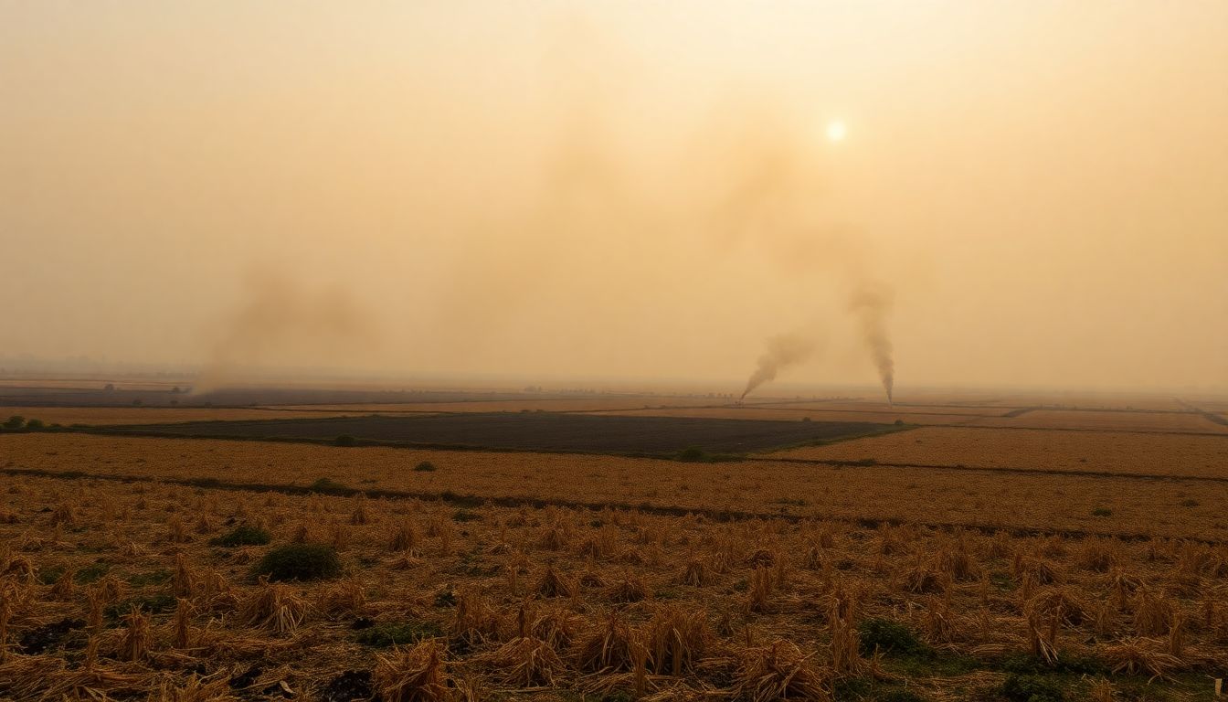 CAQM Asks ISRO to Classify Stubble Fire Intensity for Better Delhi Air Data