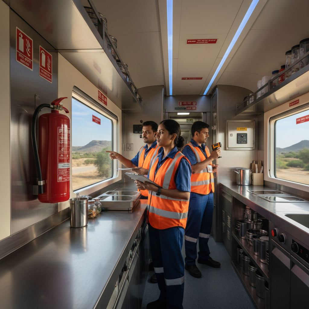 Delhi Division of Northern Railway Begins 15-Day Train Pantry Car Fire Safety Drive