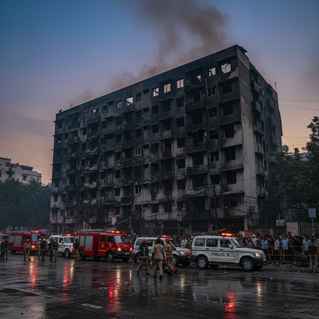 21 Killed in Malviya Nagar Building Fire, Owner Detained