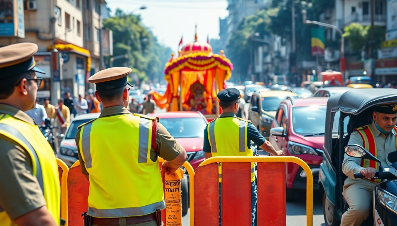 Delhi Traffic Police Issues Advisory for Janmashtami Shobha Yatra in Paharganj