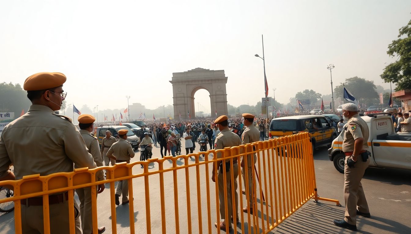 Delhi Police Tighten Jantar Mantar Security to Block Protesters Marching to Parliament