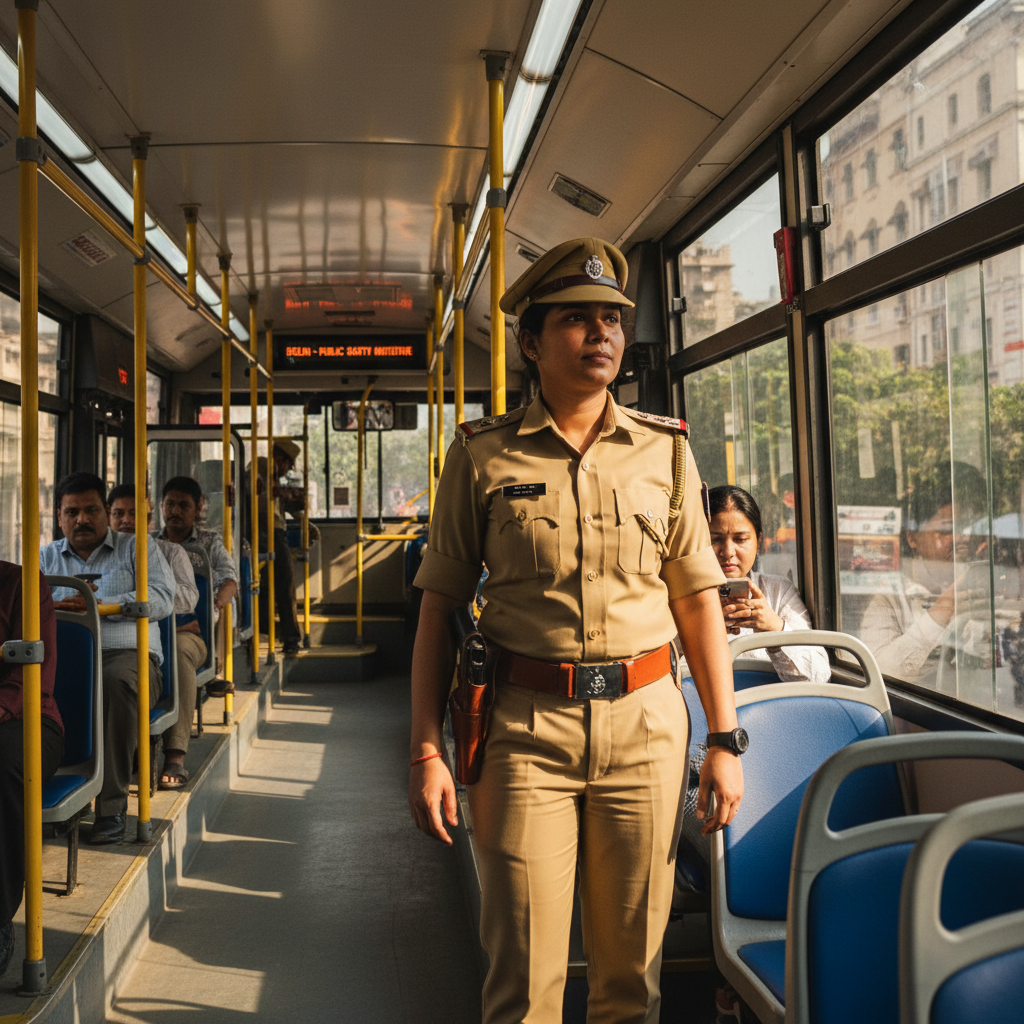 Delhi LG Directs DTC to Deploy Armed Female Police Personnel on Buses