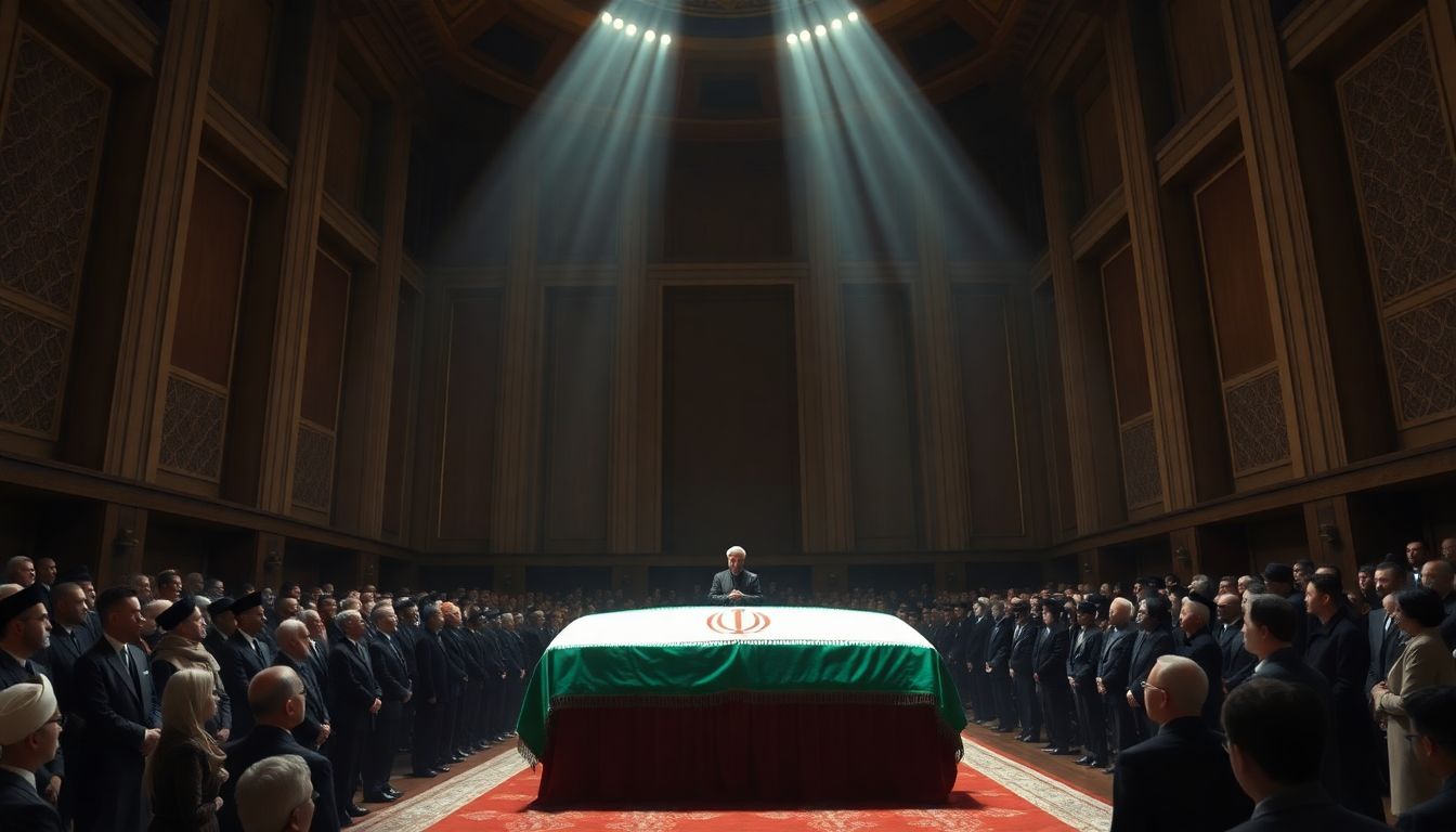 Ayatollah Khamenei and Dignitaries Attend Funeral of Slain Iranian Leader in Tehran