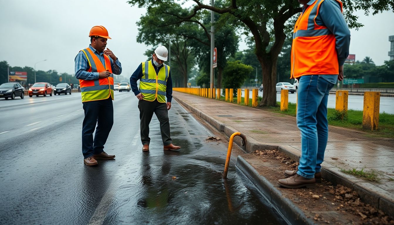 PWD Inspects 139 Waterlogging Sites Along MG Road, Old Delhi–Gurugram Road