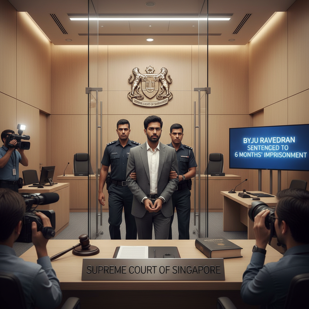 Singapore court sentences Byju's founder Byju Raveendran to six months in jail