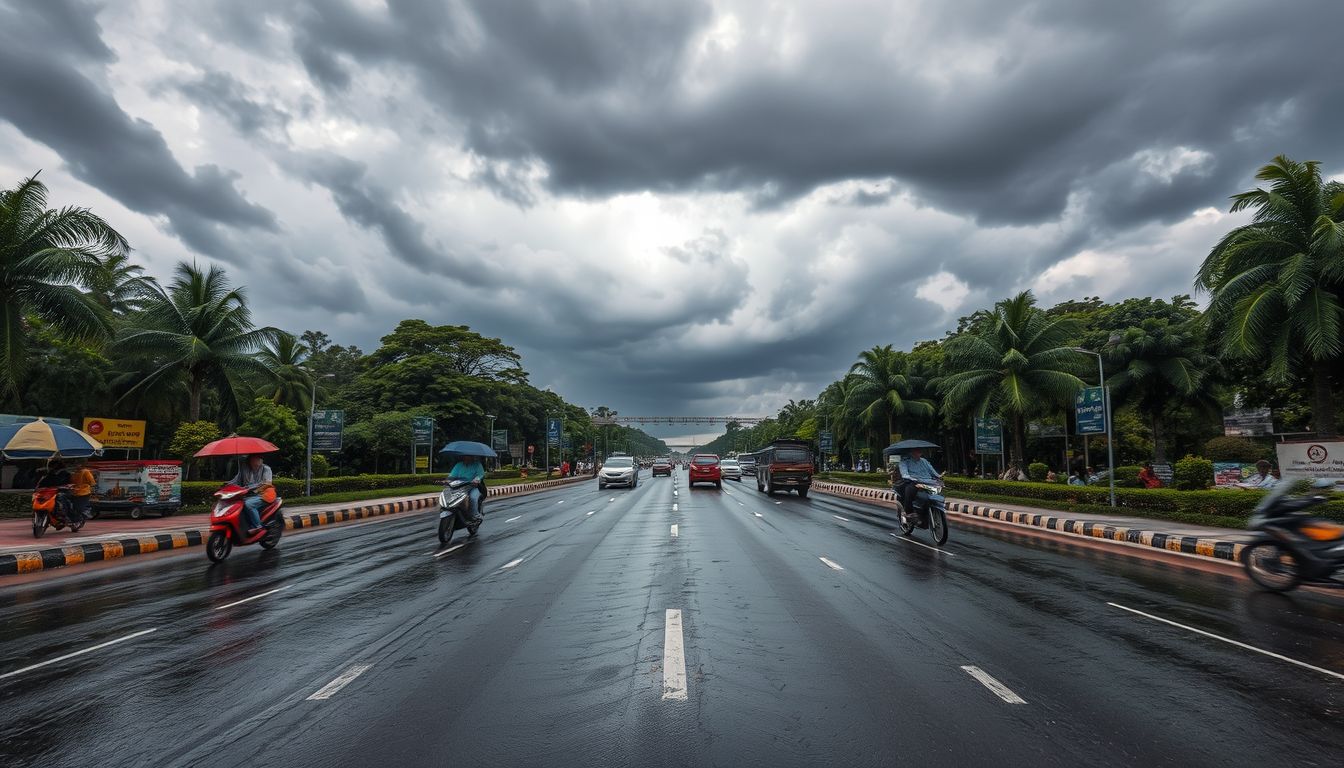 Rain Brings Relief from Humidity in Delhi as IMD Forecasts Evening Thunderstorms