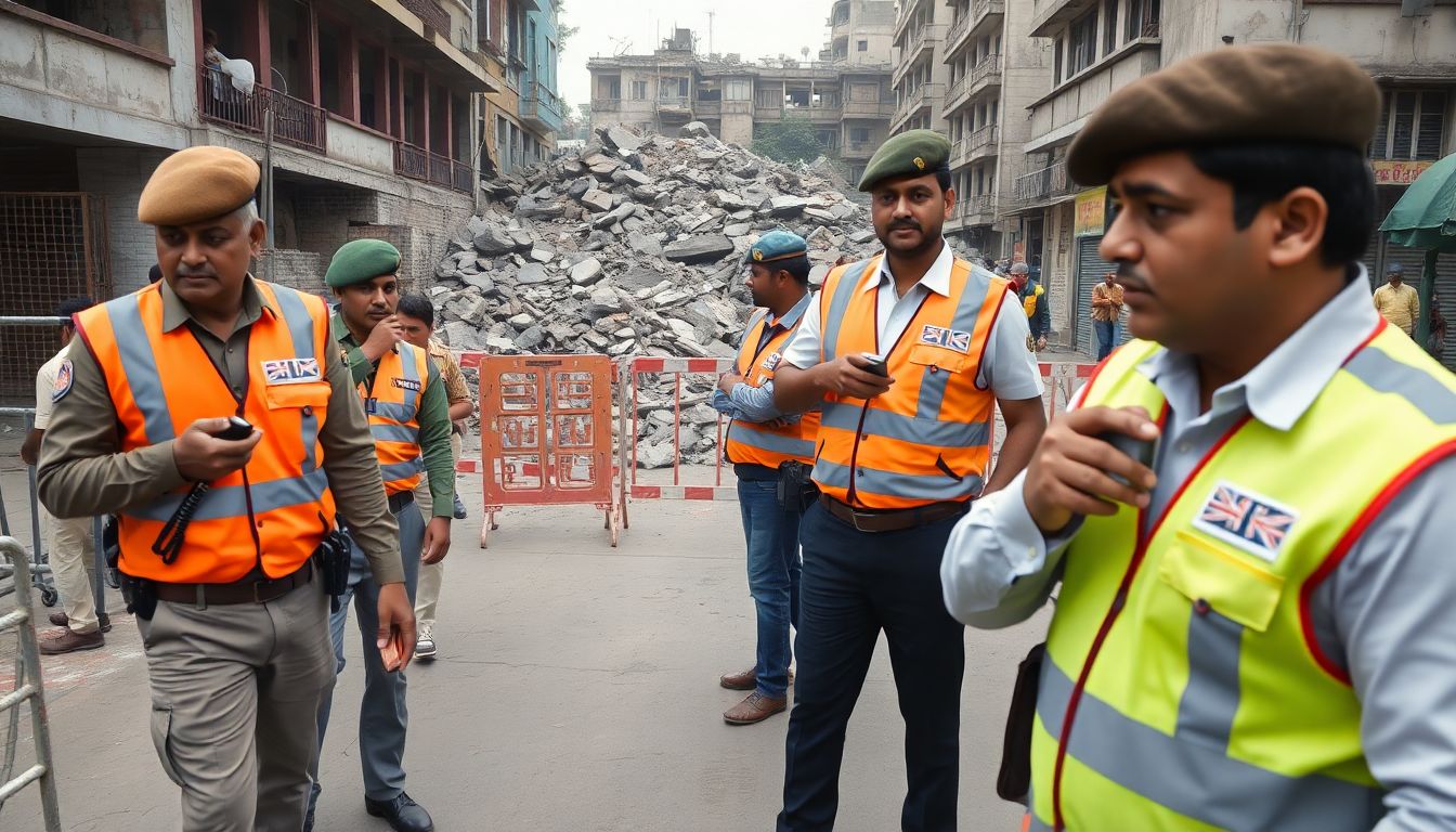 Delhi Police Reject Rumours of Mobile Jammers at Satya Niketan Collapse Site