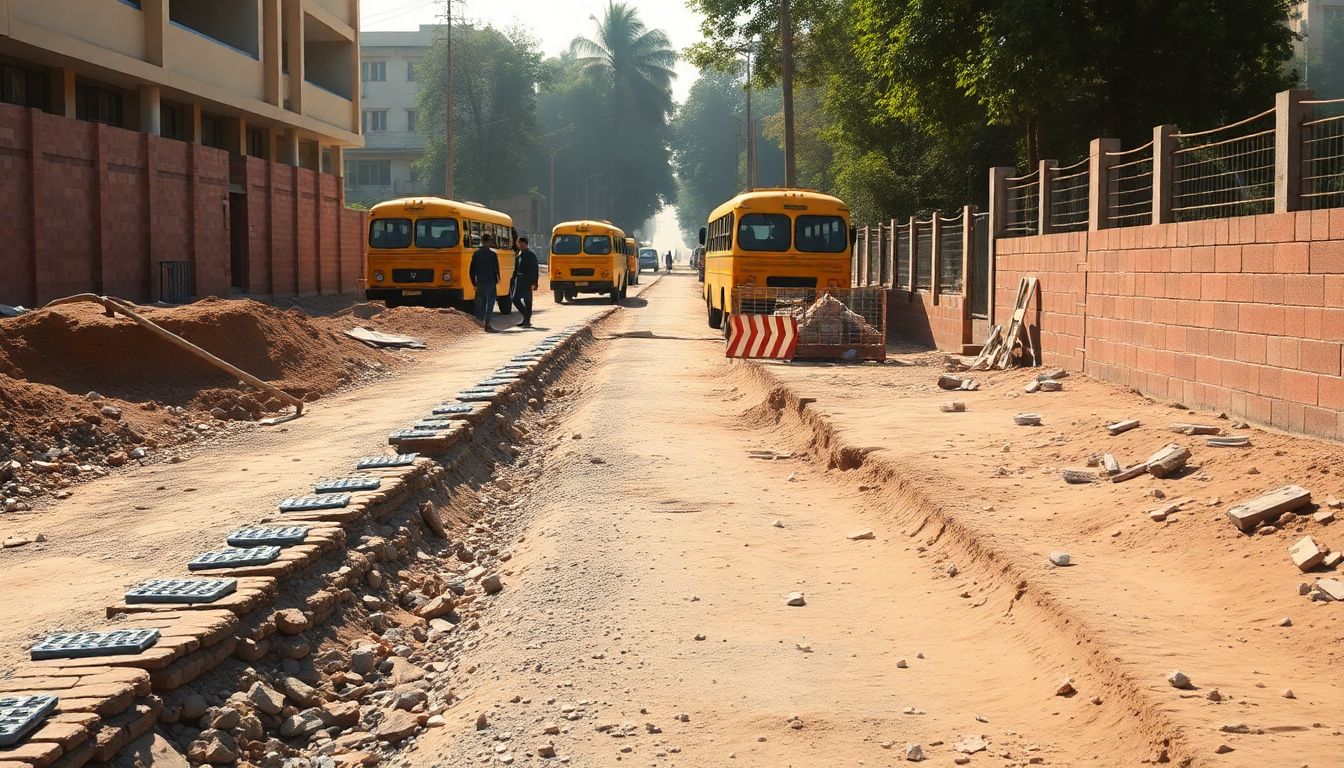 Delhi Parents Body Flags Safety Risks from Dug-Up Roads Near Delhi Cantt Schools