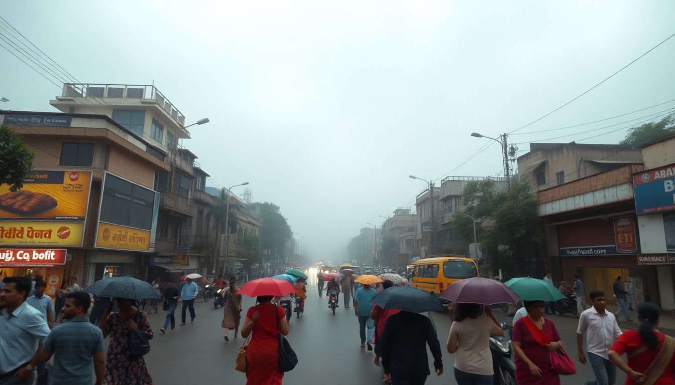 Delhi faces high humidity and sparse rain on Saturday despite yellow alert